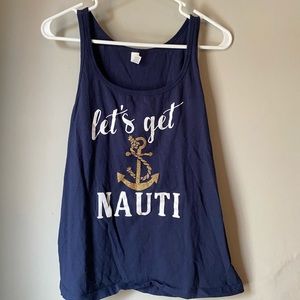 Bella ‘Lets get Nauti’ tank top
